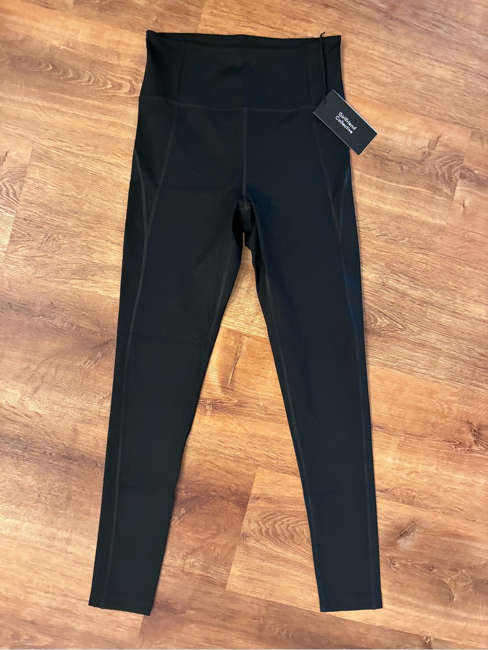 Girlfriend Collective NWT High Rise Compressive Black Legging Med Full Length 29